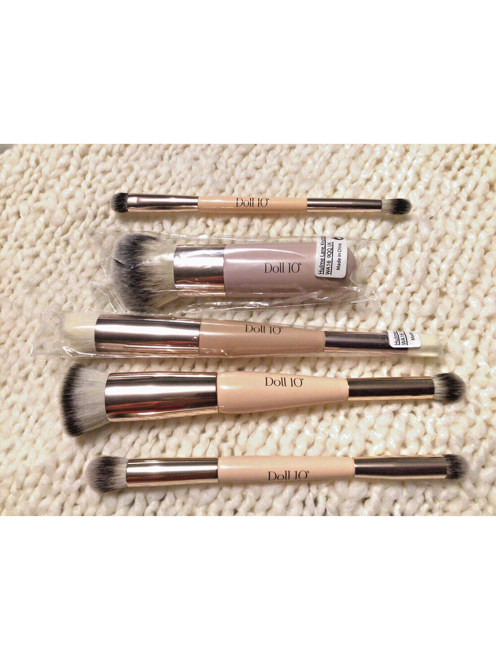 NEW Doll 10 - 5 pc. Brush Set - No. 2 3 7 9 & 10 Vegan Brushes